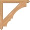 Ekena Millwork Balboa Arts and Crafts Smooth Bracket w/ Offset Brace, Western Red Cedar, 5 1/2"W x 38"D x 38"H BKT0604X38X38BOA03SWR - alternate 3